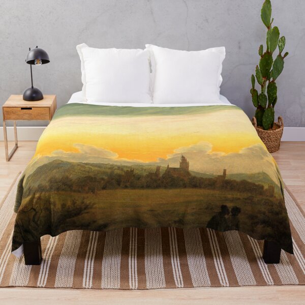 Item preview, Caspar David Friedrich Sunset painting designed and sold by Vintage Designs +.