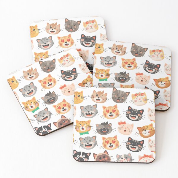 Item preview, Cute and beautiful cat head pattern designed and sold by cruzzcreation.