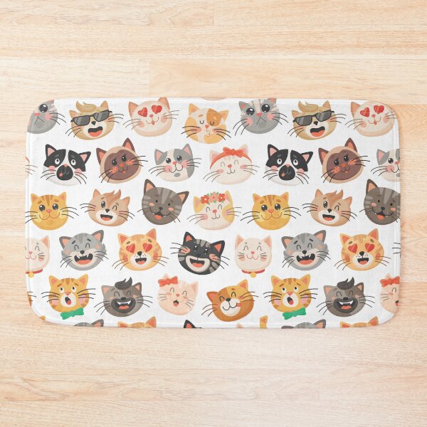 Item preview, Cute and beautiful cat head pattern designed and sold by cruzzcreation.