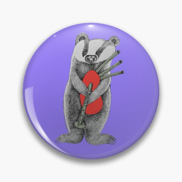 Item preview, B Is For Badger playing the Bagpipes designed and sold by AnnieHines.