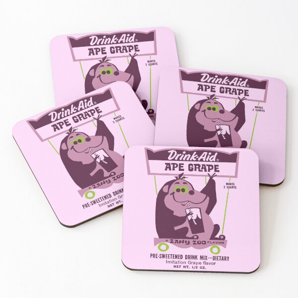 Item preview, APE GRAPE - FLAVORED DRINK PACKAGING designed and sold by ThrowbackAds.