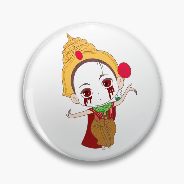 Item preview, Kawaii Thai ghost dressed in traditional grab dances. designed and sold by sprathan.