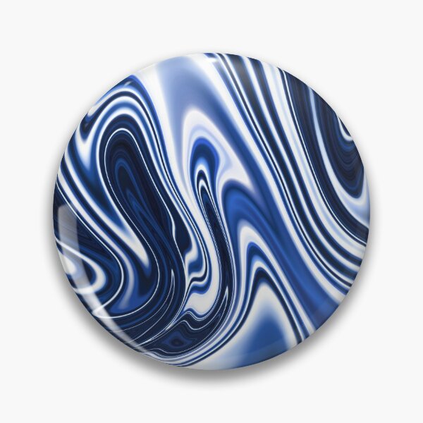 Item preview, Holographic Dark Blue Silk Marble Design designed and sold by PrettyPage.