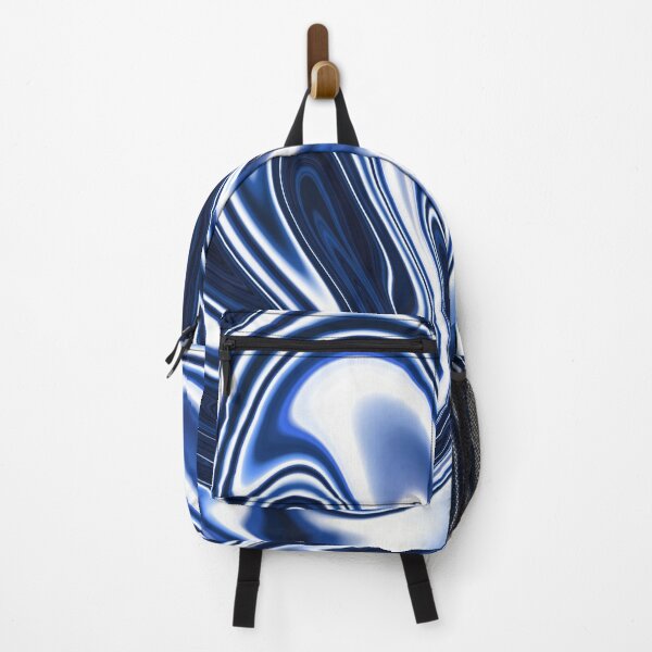 Item preview, Holographic Dark Blue Silk Marble Design designed and sold by PrettyPage.
