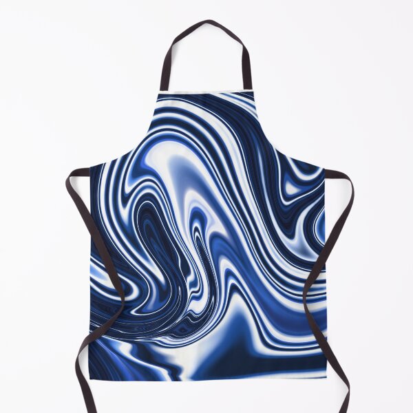 Item preview, Holographic Dark Blue Silk Marble Design designed and sold by PrettyPage.