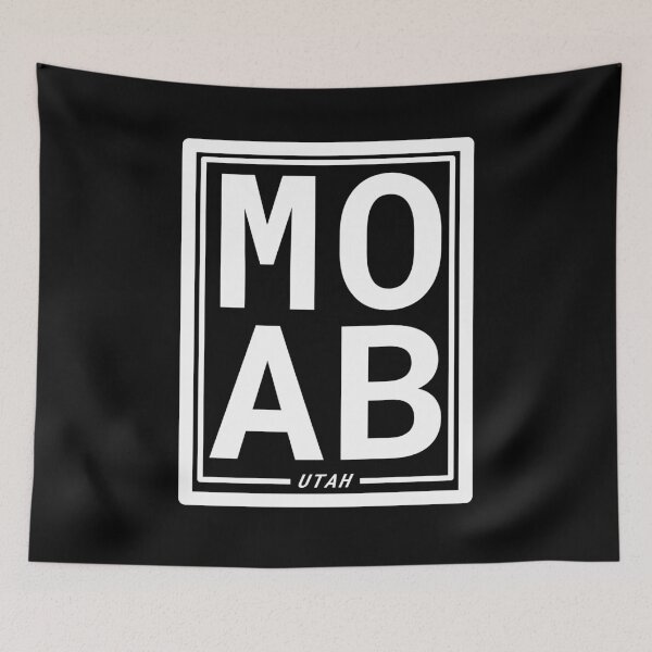 Item preview, Copy of Moab Utah - Transparent Rectangle - White Text for dark colors designed and sold by strayfoto.