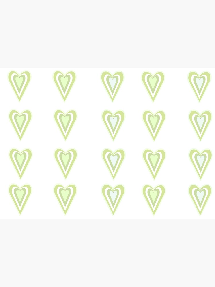 "y2k sage green mint green layered hearts" Poster for Sale by