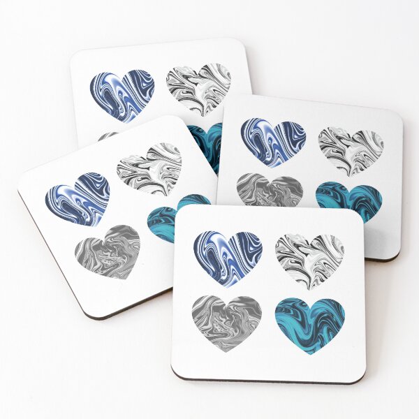 Item preview, Holographic Marble Chrome Hearts Design designed and sold by PrettyPage.