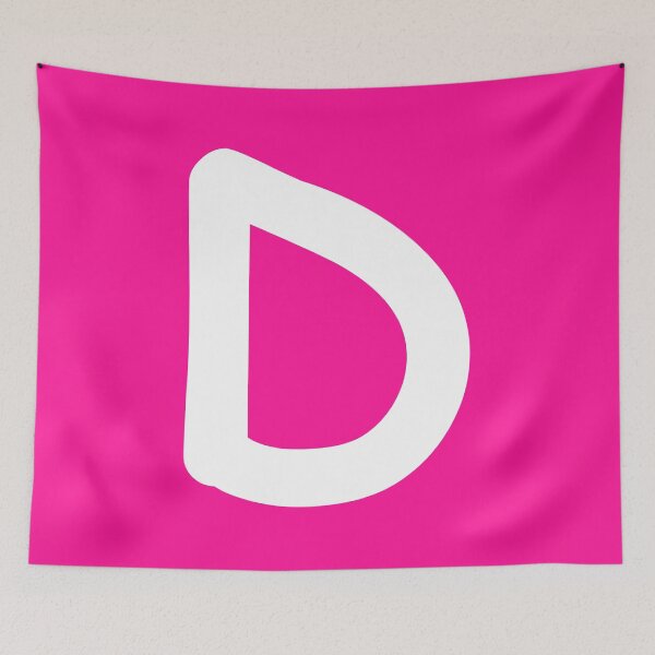 Item preview, Pink Letter D Capital Alphabet Girls Birthday Gift designed and sold by Shariss.