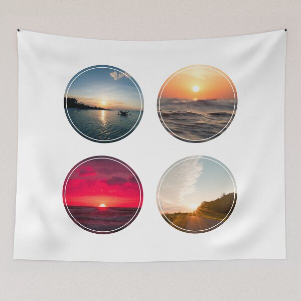 Item preview, Beautiful Glowing Golden Beach Roadside Ocean River Sunrise designed and sold by thecooltable.