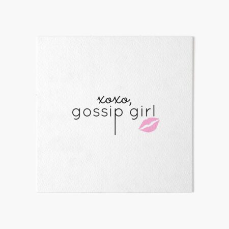 Gossip Girl design Art Board Print