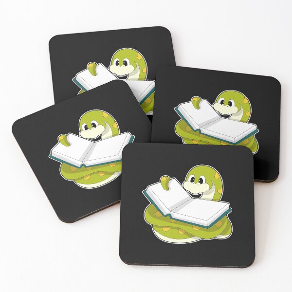 Item preview, Snake at Reading with Book designed and sold by Snabdesign84.