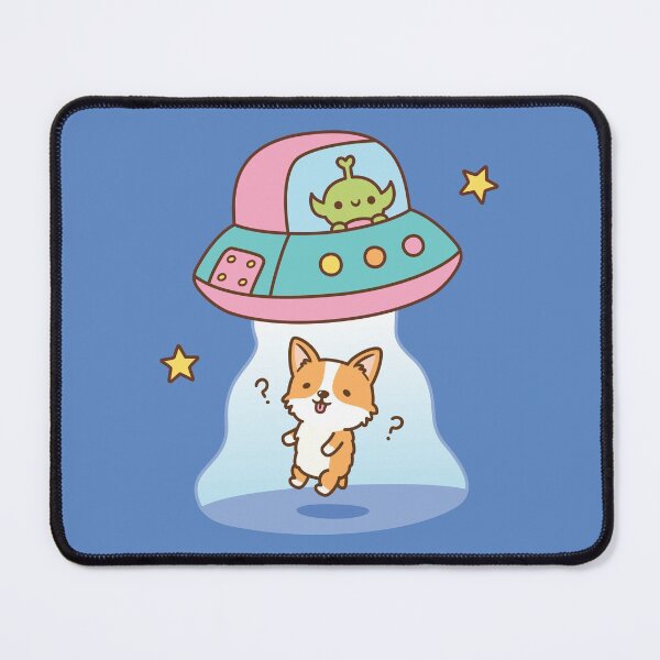 Item preview, Funny Alien Abducts Clueless Corgi designed and sold by rustydoodle.