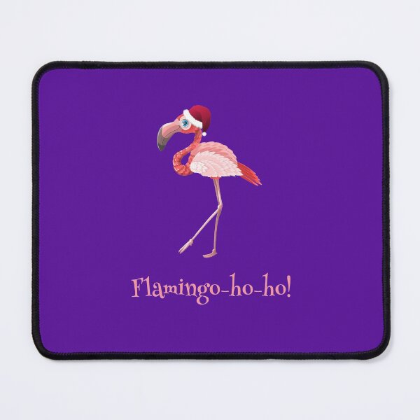 Item preview, Flamingo-ho-ho! Ho Ho Ho Christmas flamingo designed and sold by NaughtyGoose.