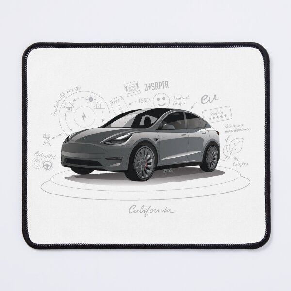 Item preview, Tesla Model Y Original Fan Art serial number: TMY001SILW designed and sold by valrusc.