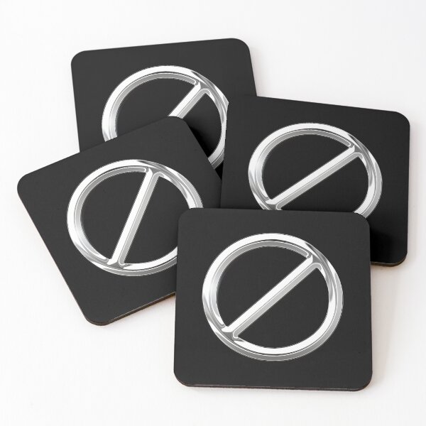 Item preview, Just Don't Symbol Chrome Metallic  designed and sold by PrettyPage.