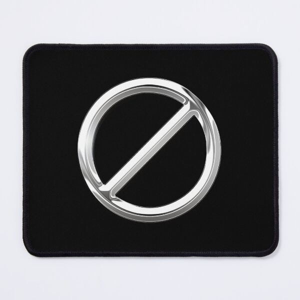 Item preview, Just Don't Symbol Chrome Metallic designed and sold by PrettyPage.