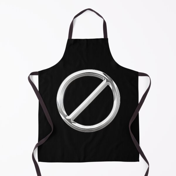 Item preview, Just Don't Symbol Chrome Metallic  designed and sold by PrettyPage.