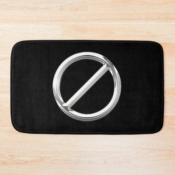Item preview, Just Don't Symbol Chrome Metallic  designed and sold by PrettyPage.