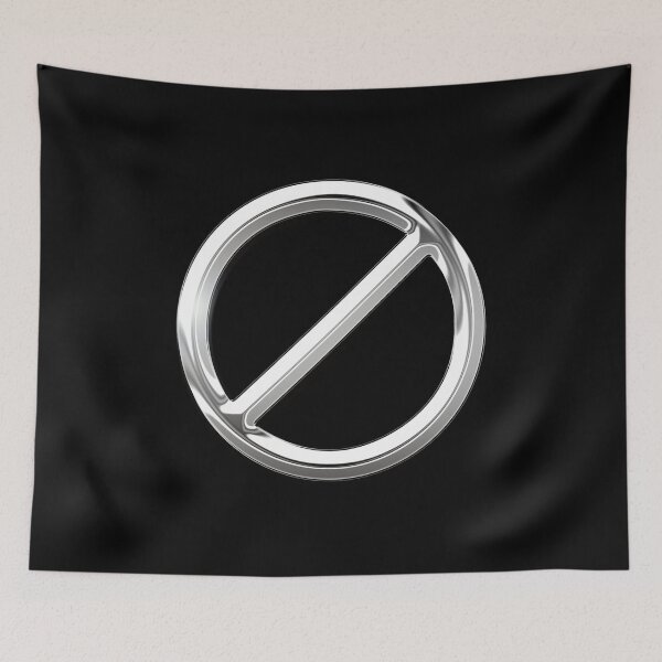 Item preview, Just Don't Symbol Chrome Metallic  designed and sold by PrettyPage.