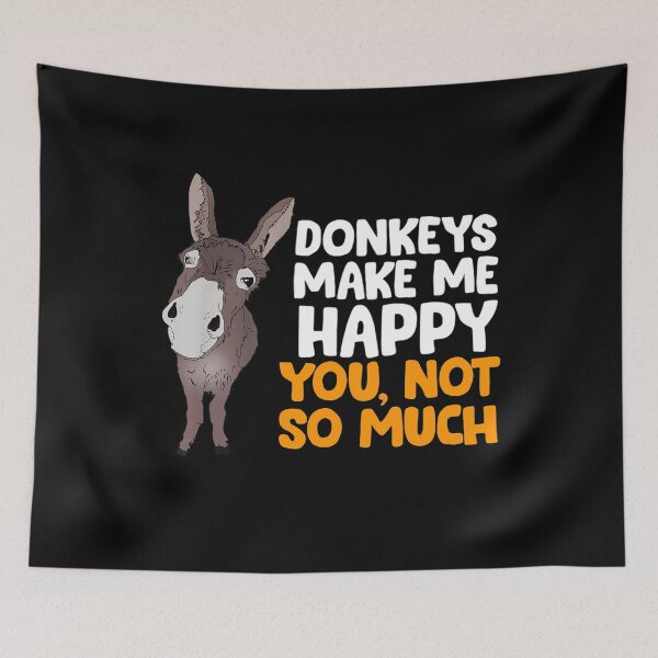 Item preview, Donkeys Make Me Happy Donkey Farmer Love Donkeys designed and sold by gafastore.