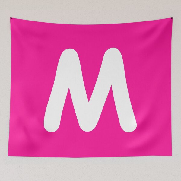 Item preview, Pink Letter M Capital Alphabet Girls Birthday Gift designed and sold by Shariss.
