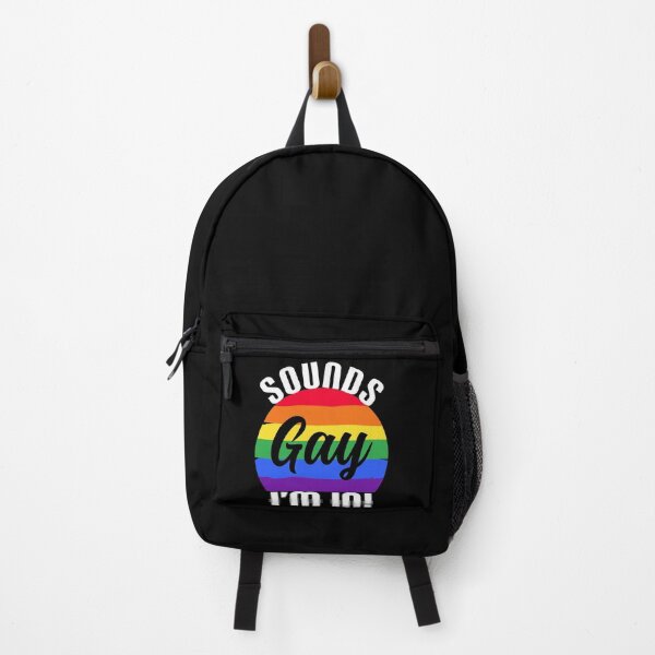 Item preview, Sounds Gay I'm In Funny Pride Retro Sunset designed and sold by odrito.