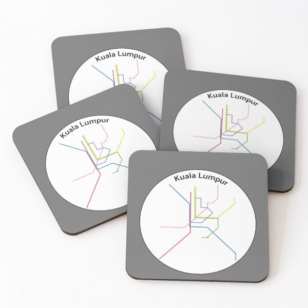 Item preview, Kuala Lumpur subway map minimalist designed and sold by FethiC.