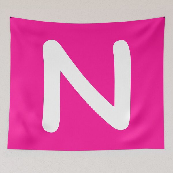 Item preview, Pink Letter N Capital Alphabet Girls Birthday Gift designed and sold by Shariss.
