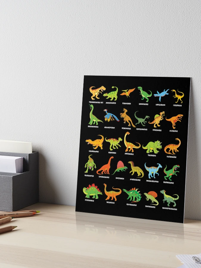 Dinosaur, cool wall art for kids and adults alike Art Print by AlphaPod