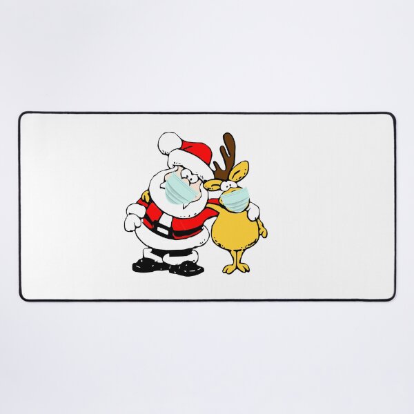 Item preview, Christmas 2021: Santa puts a mask to reach all after vaccination, designed and sold by The Nova Prints .