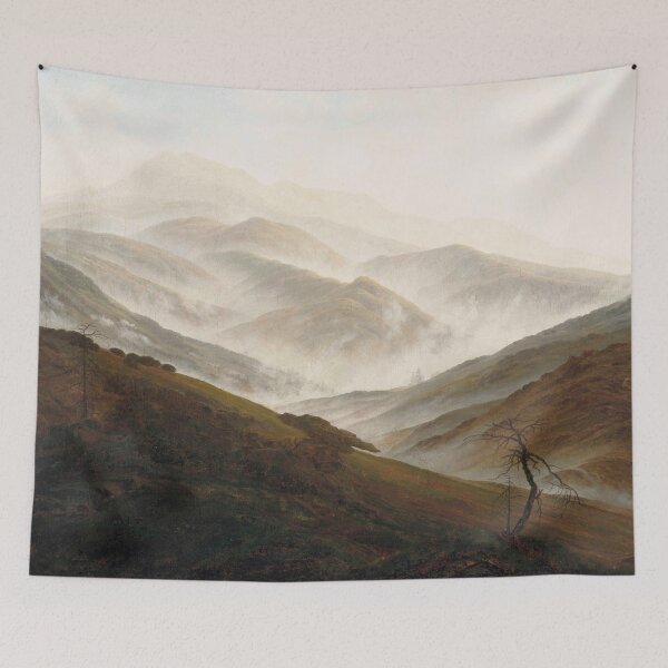 Item preview,  mountain with ascending mist 1820 - caspar david friedrich designed and sold by Vintage Designs +.