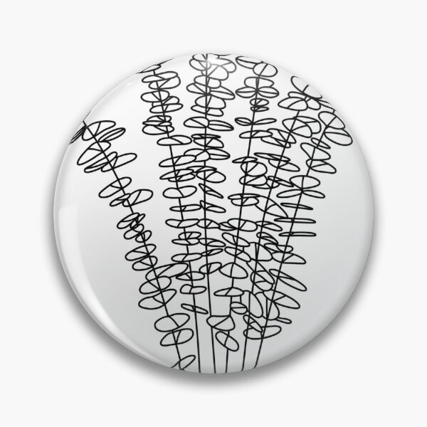 Item preview, Baby Blue Eucalyptus Line Drawing designed and sold by makesbymiss.