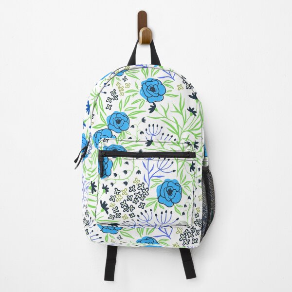 Item preview, Blue Flower Garden Fantasy designed and sold by Glow & Grit – a mix of softness and edge.