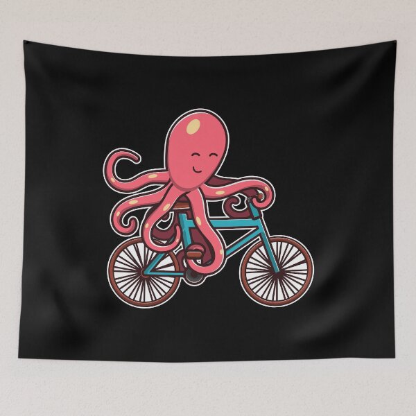Item preview, Octopus Riding Bicycle octopus design gifts for women product designed and sold by theodoros20.