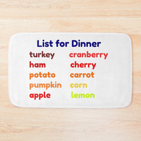 Item preview, List for Dinner designed and sold by EnjoyArtWorld.