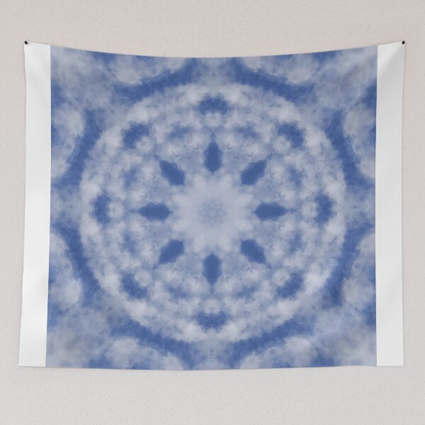 Item preview,  Blue sky and white clouds mandala designed and sold by NatureArtUK.