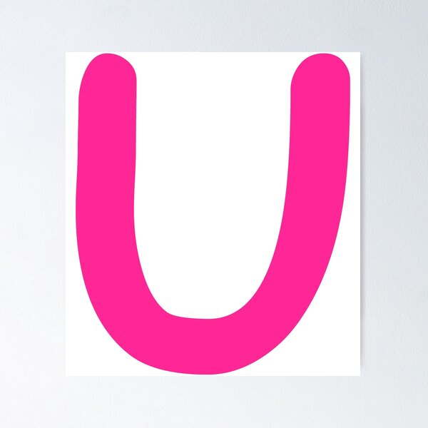 Item preview, Pink Letter U Capital Alphabet Girls Birthday Gift designed and sold by Shariss.