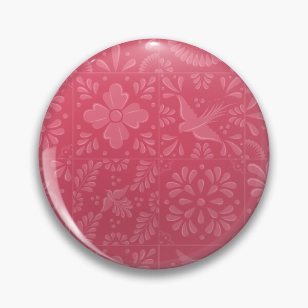 Item preview, Mexican Pink Talavera Tile Pattern by Akbaly designed and sold by Akbaly.