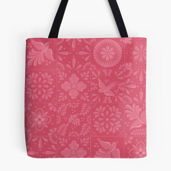 Item preview, Mexican Pink Talavera Tile Pattern by Akbaly designed and sold by Akbaly.