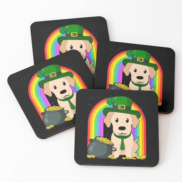 Item preview, Labrador Rainbow Irish Clover St Patrick Day Dog Gift product designed and sold by theodoros20.