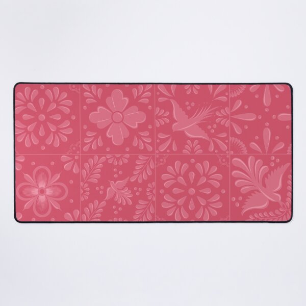 Item preview, Mexican Pink Talavera Tile Pattern by Akbaly designed and sold by Akbaly.