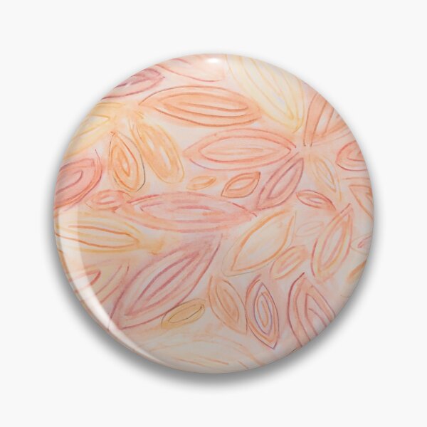Item preview, Watercolor leaves, autumn fall, in pale light pastel terra cotta beige orange peach tan yellow designed and sold by djrunnels.