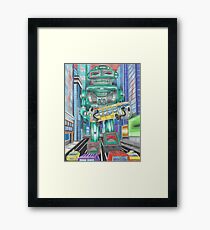 Retro Robot - Robots, Space Framed Print