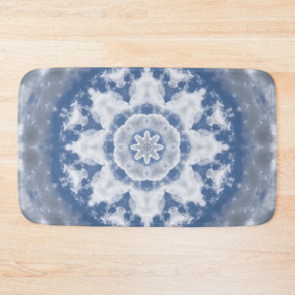 Item preview, Blue / grey sky and clouds mandala designed and sold by NatureArtUK.