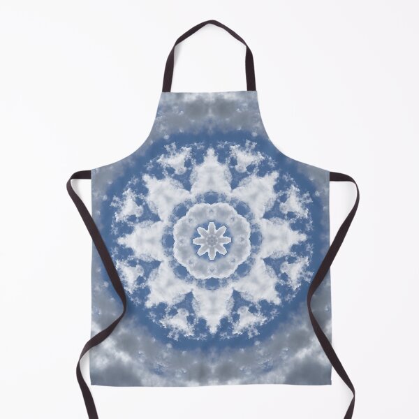 Item preview, Blue / grey sky and clouds mandala designed and sold by NatureArtUK.
