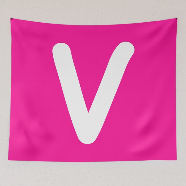 Item preview, Pink Letter V Capital Alphabet Girls Birthday Gift designed and sold by Shariss.