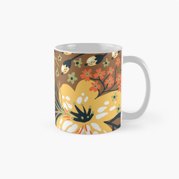 Item preview, PATRÓN FLORAL TORTILLA MARRÓN designed and sold by Floralsharry.