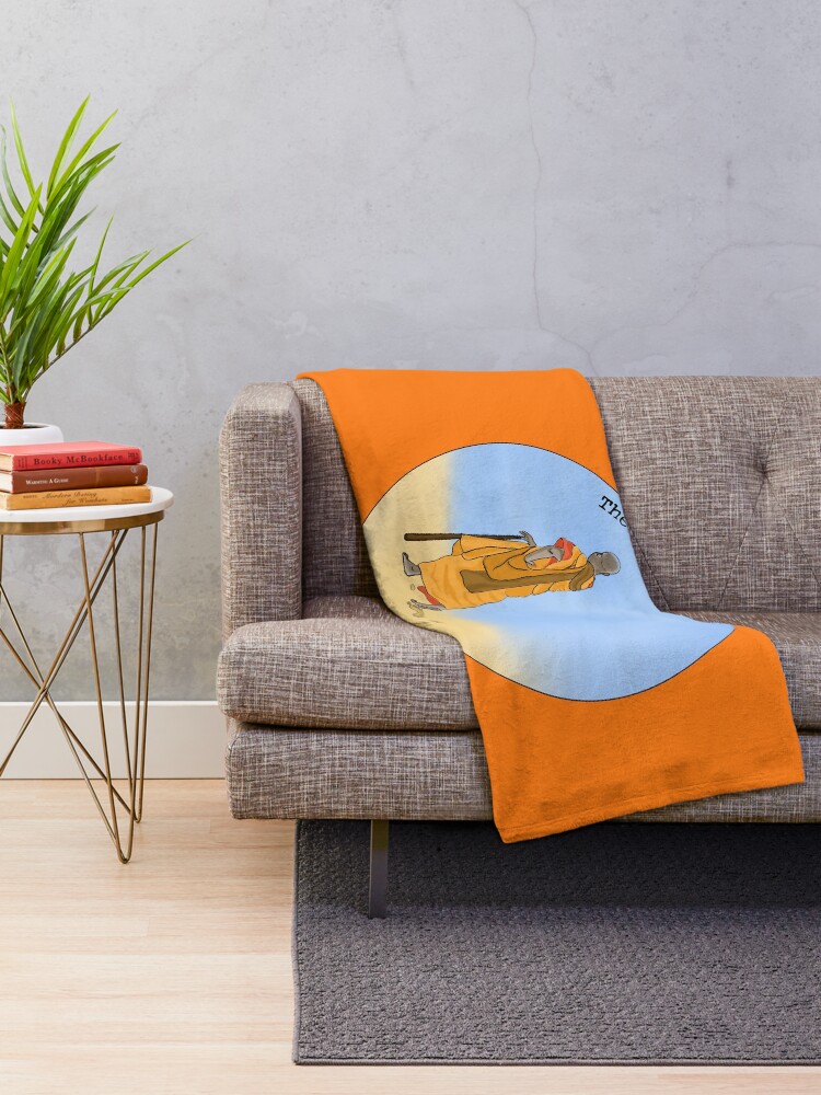 Alternate view of The Wandering Monk Throw Blanket