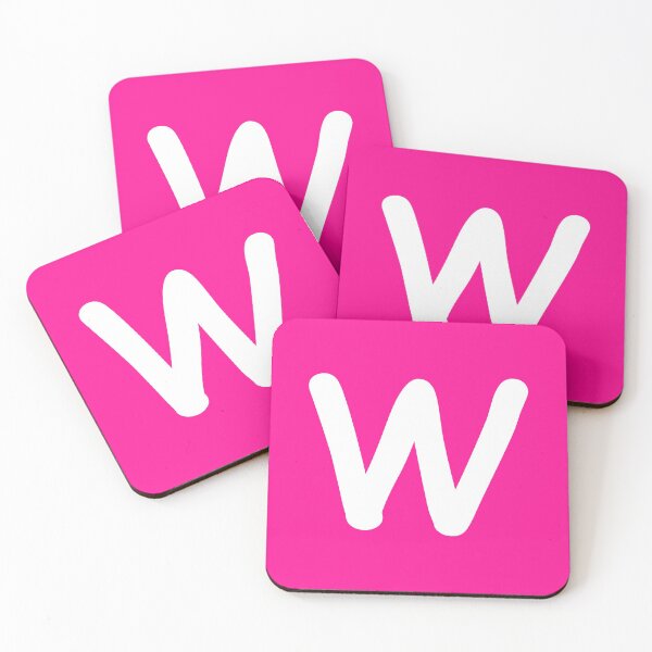 Item preview, Pink Letter W Capital Alphabet Girls Birthday Gift designed and sold by Shariss.